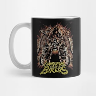 Frankenstein Created Bikers Vintage Cracked Mug